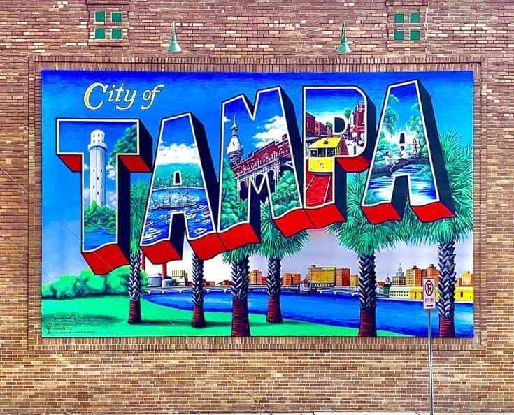 Tampa painted murale