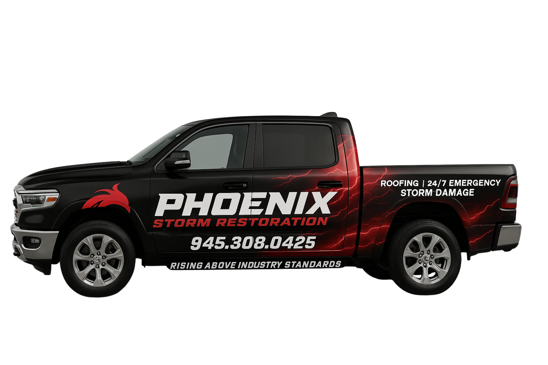 Black truck with 