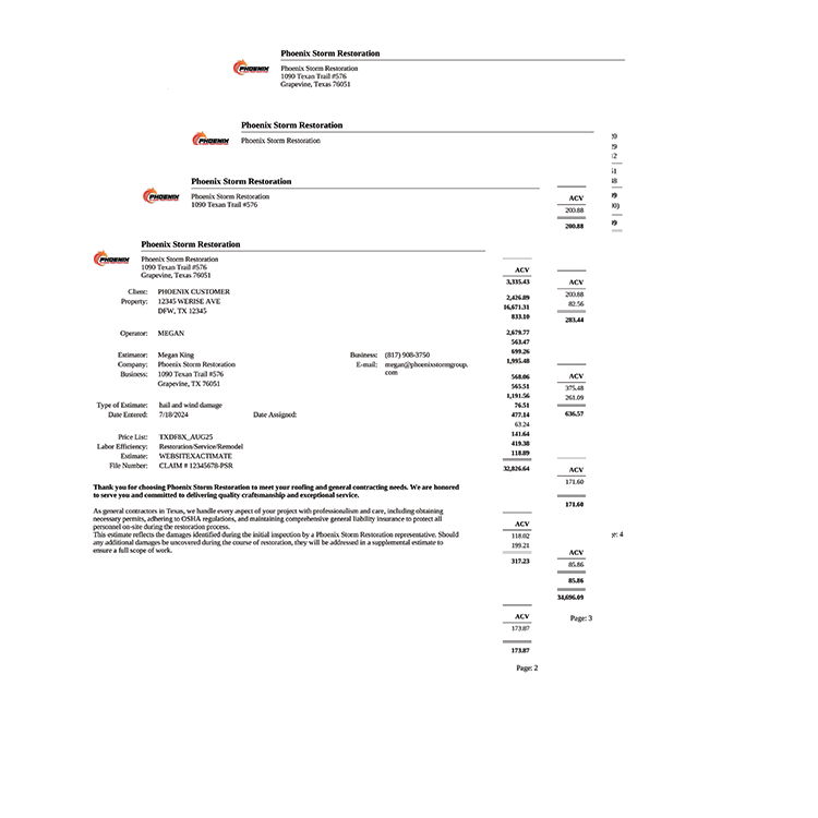 Financial report with financial statements.