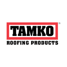 TAMKO Roofing Products logo: Red rectangle with white text