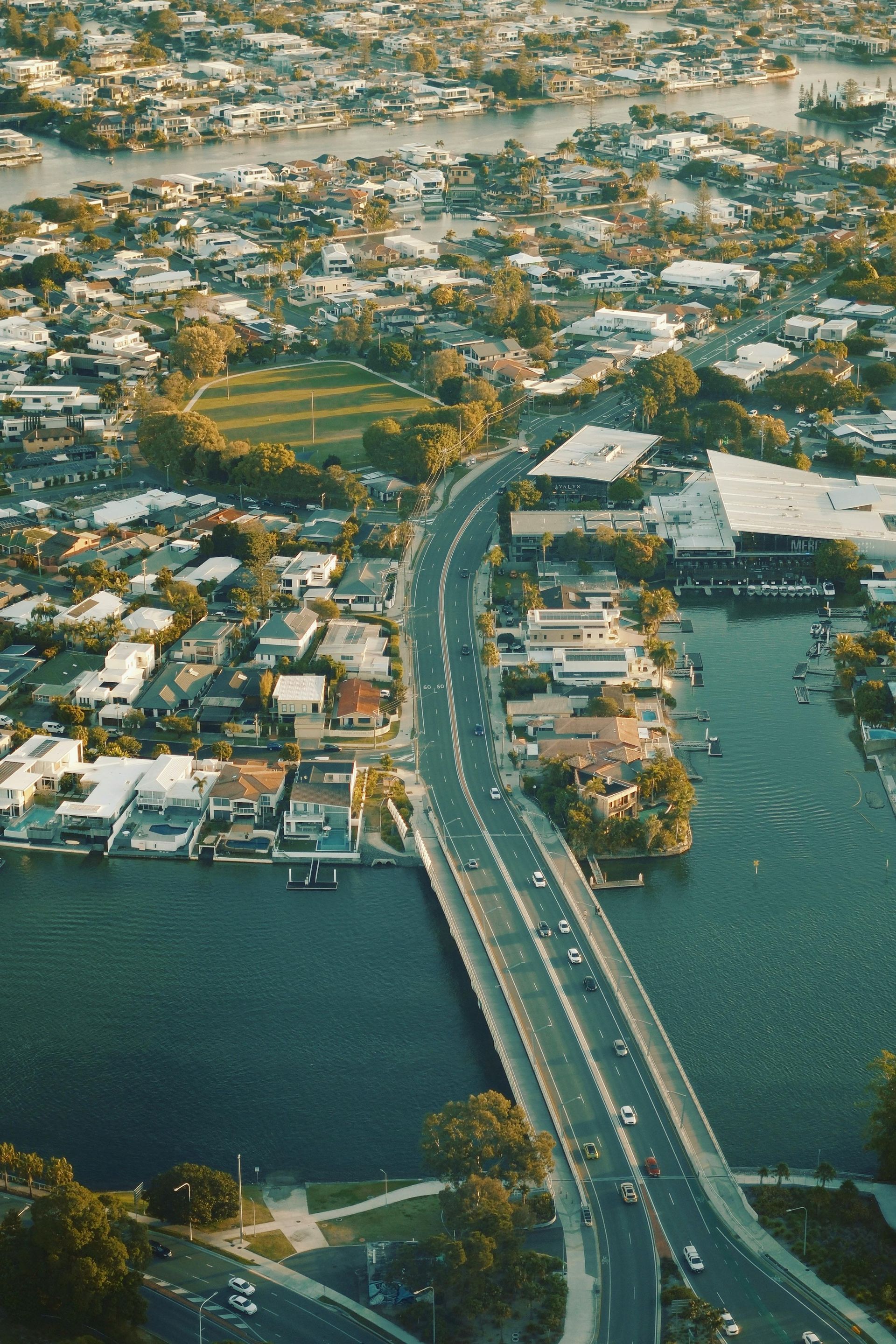 Aerial view Brisbane.