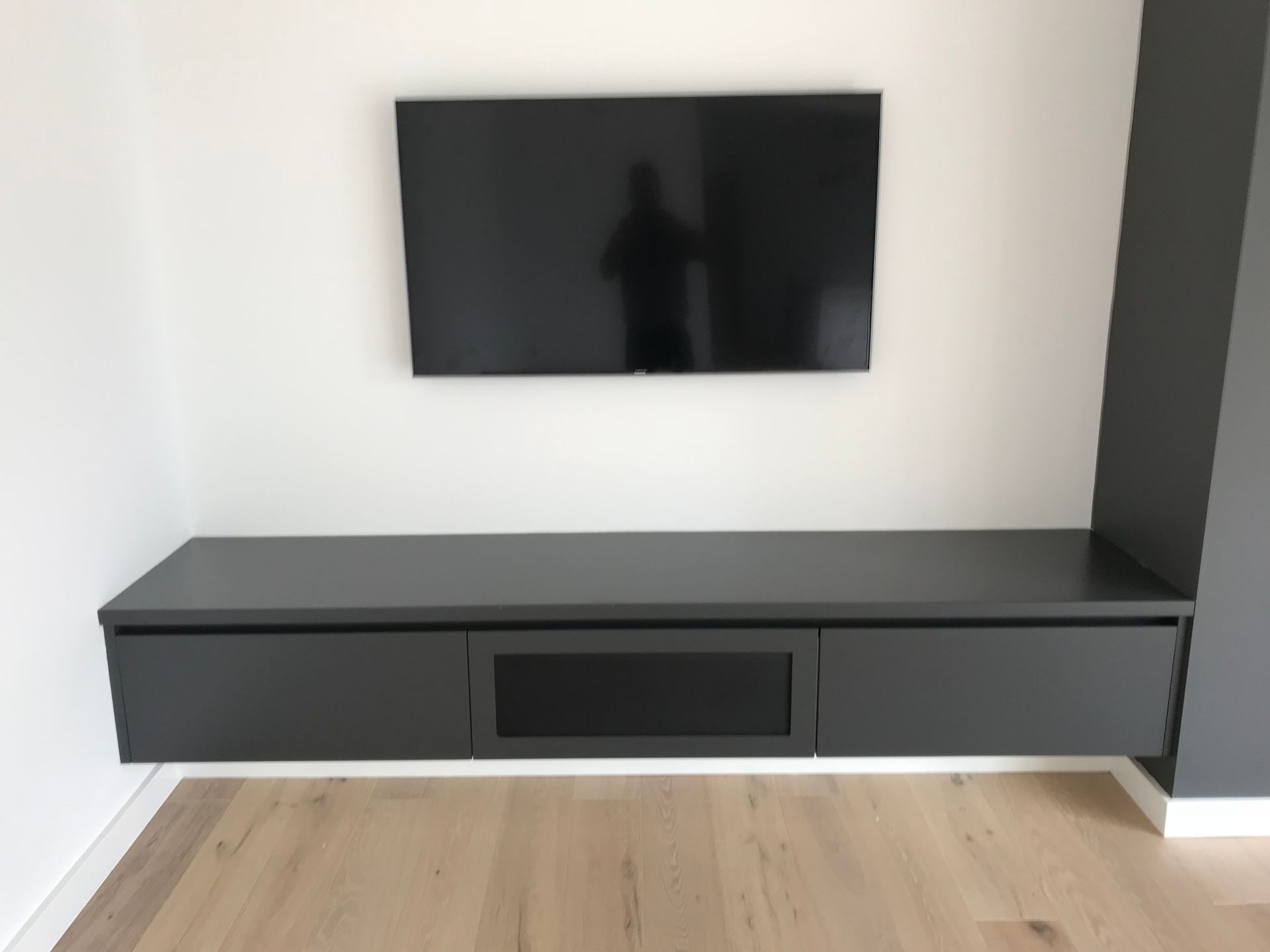 TV on wall