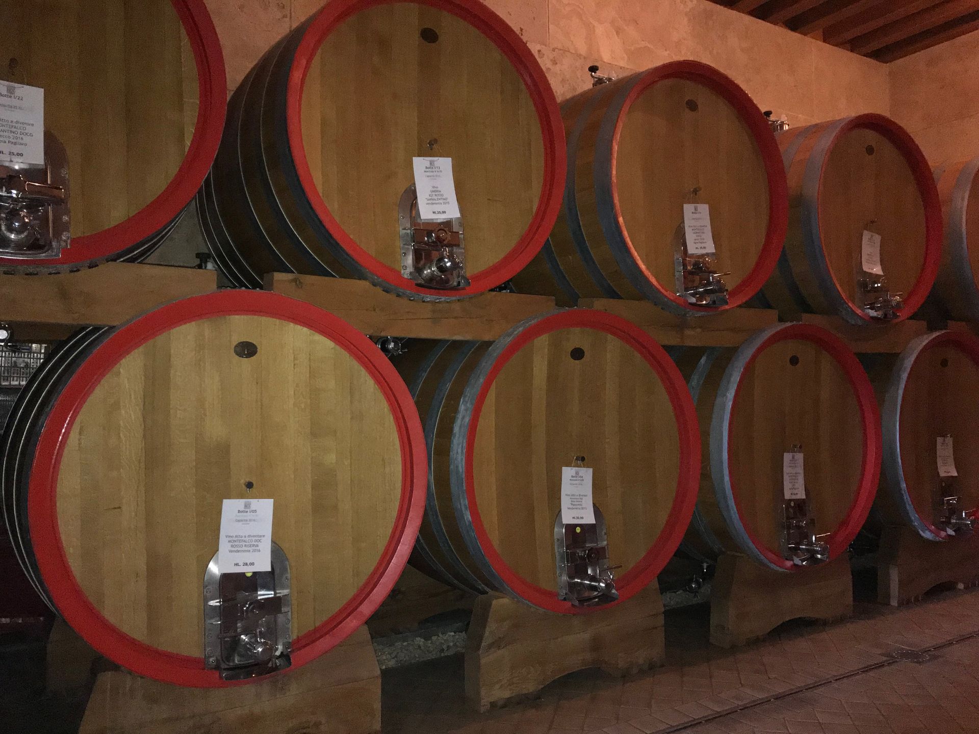 wine barrels Montefalco
