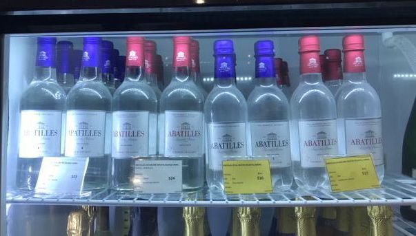 Bordeaux water bottles