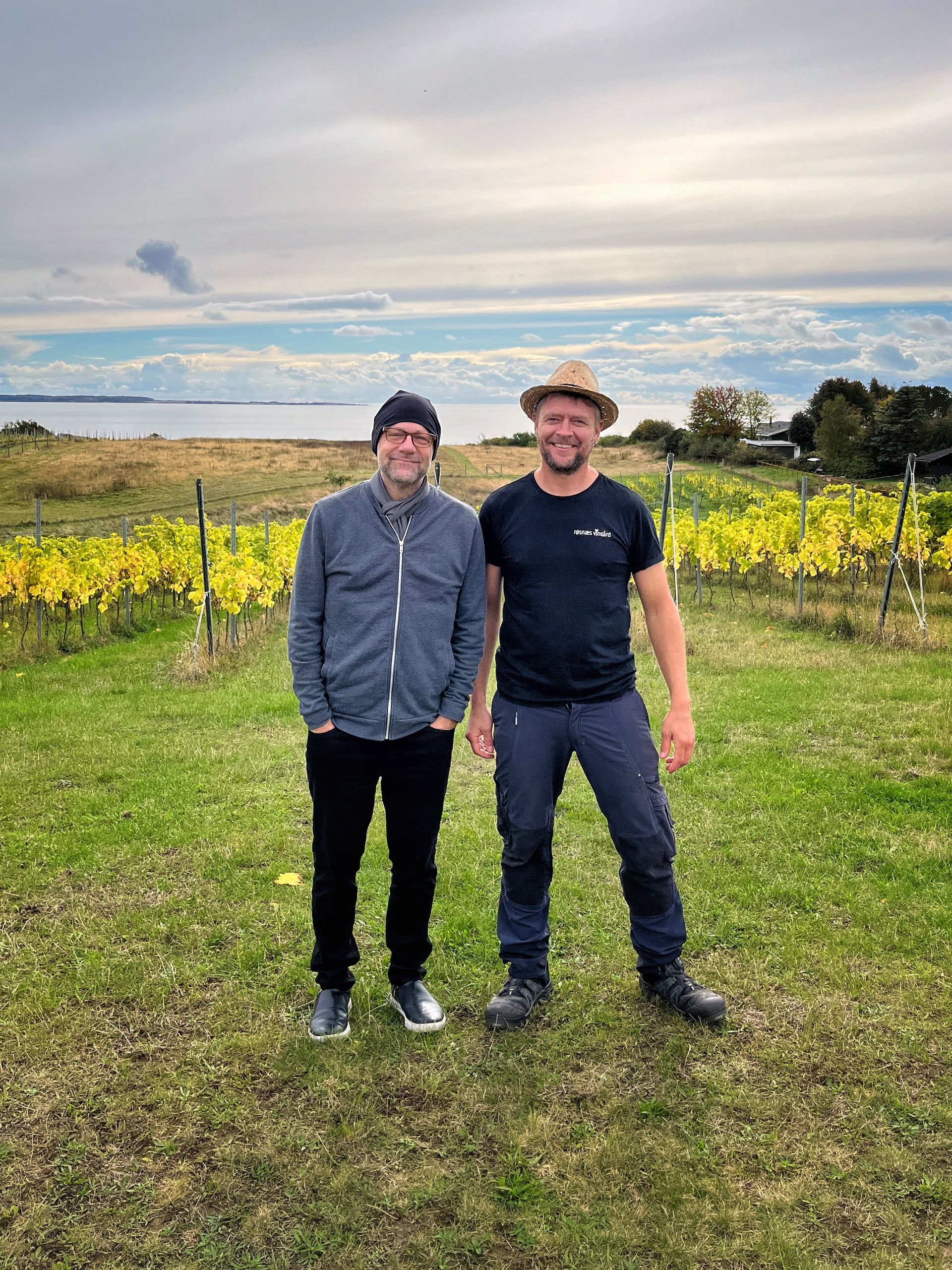 two men in vineyard