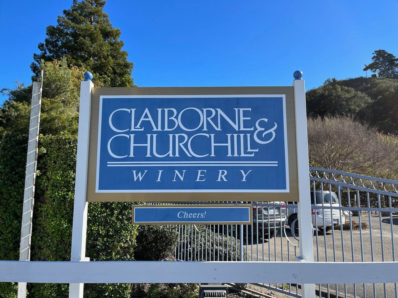 Claiborne & Churchill winery sign