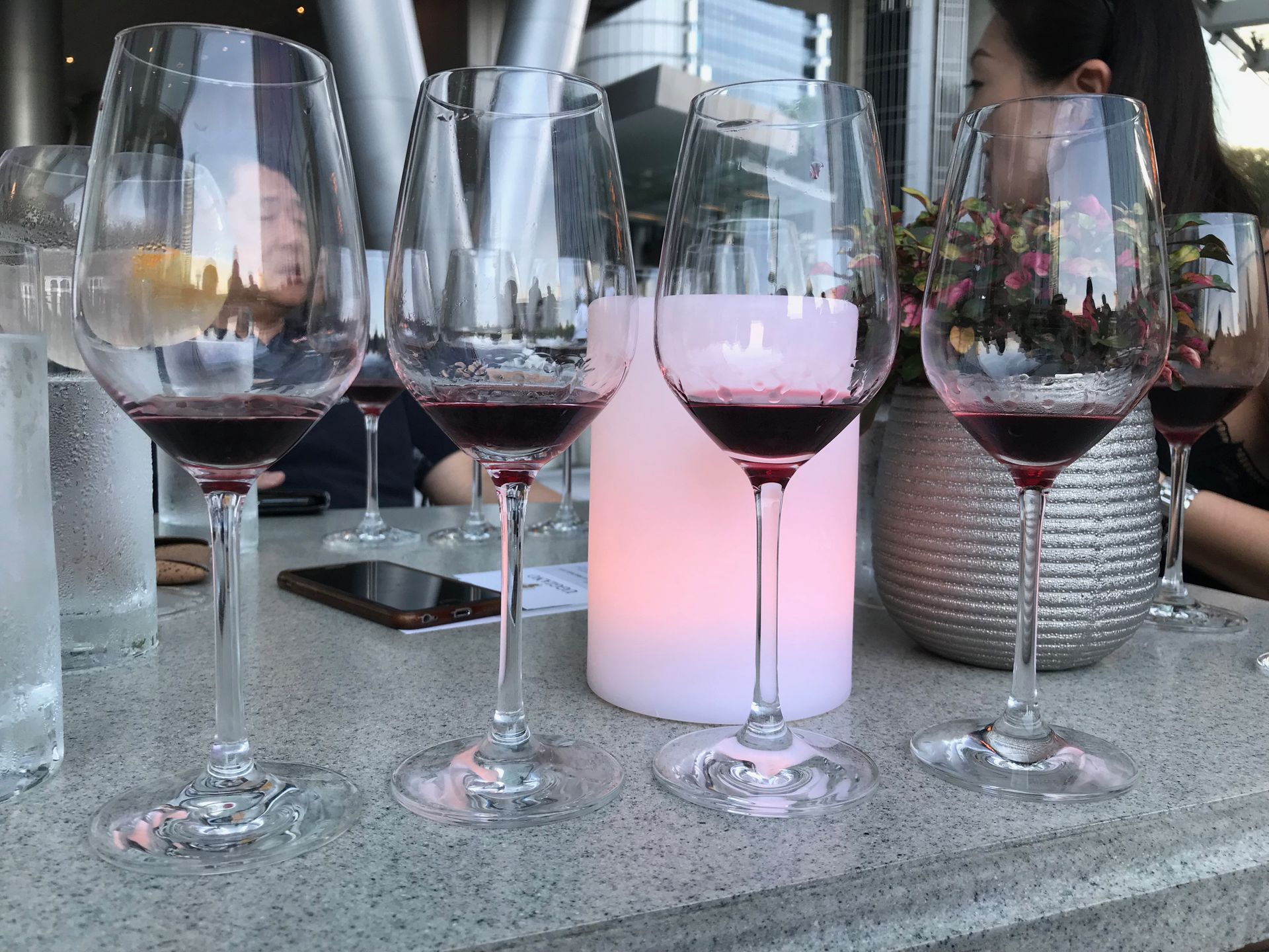 red wine tasting glasses