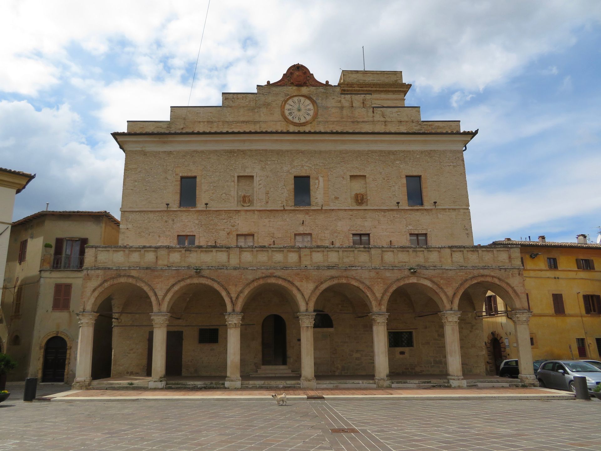 medieval city center Montefalco Italy