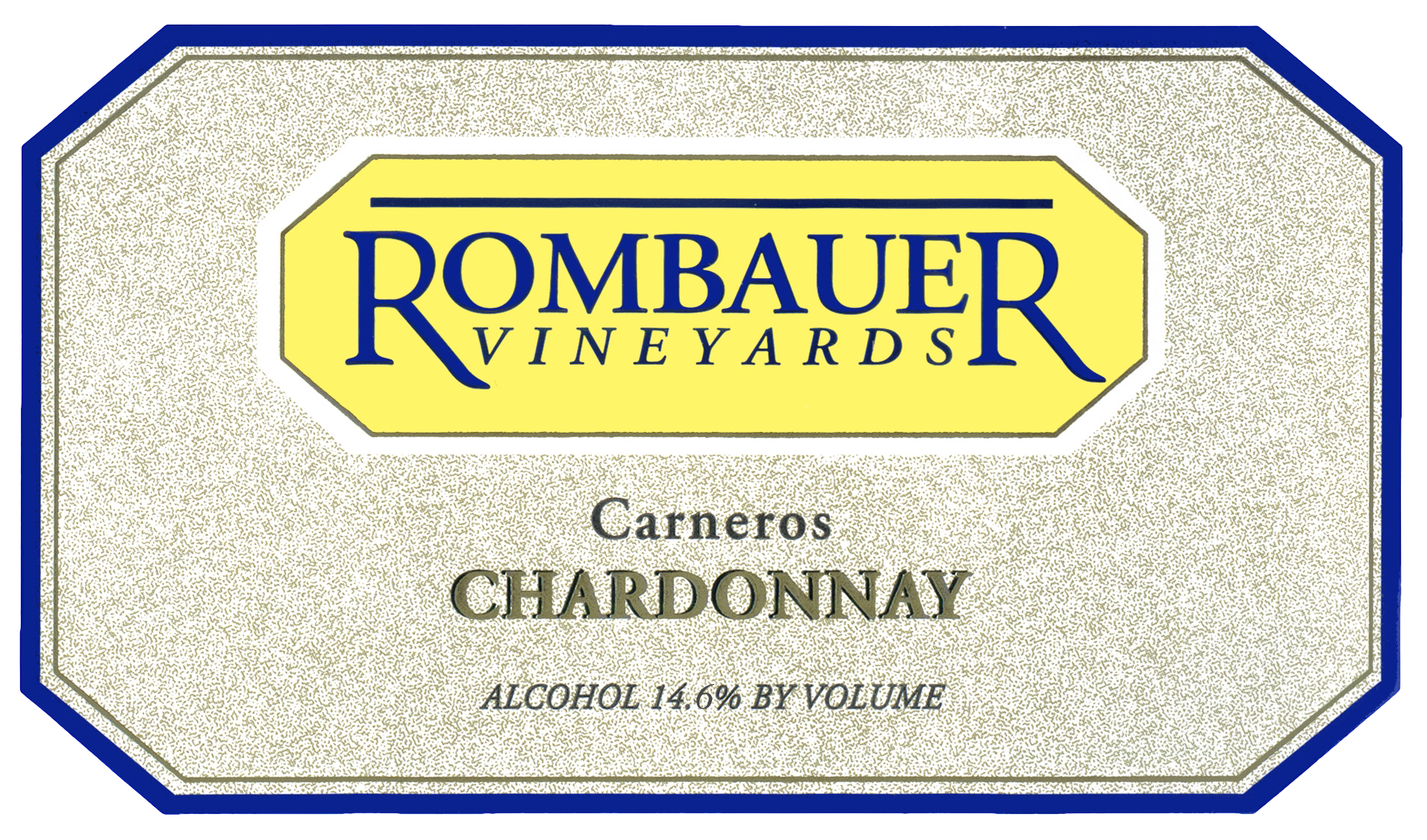 California chardonnay wine label