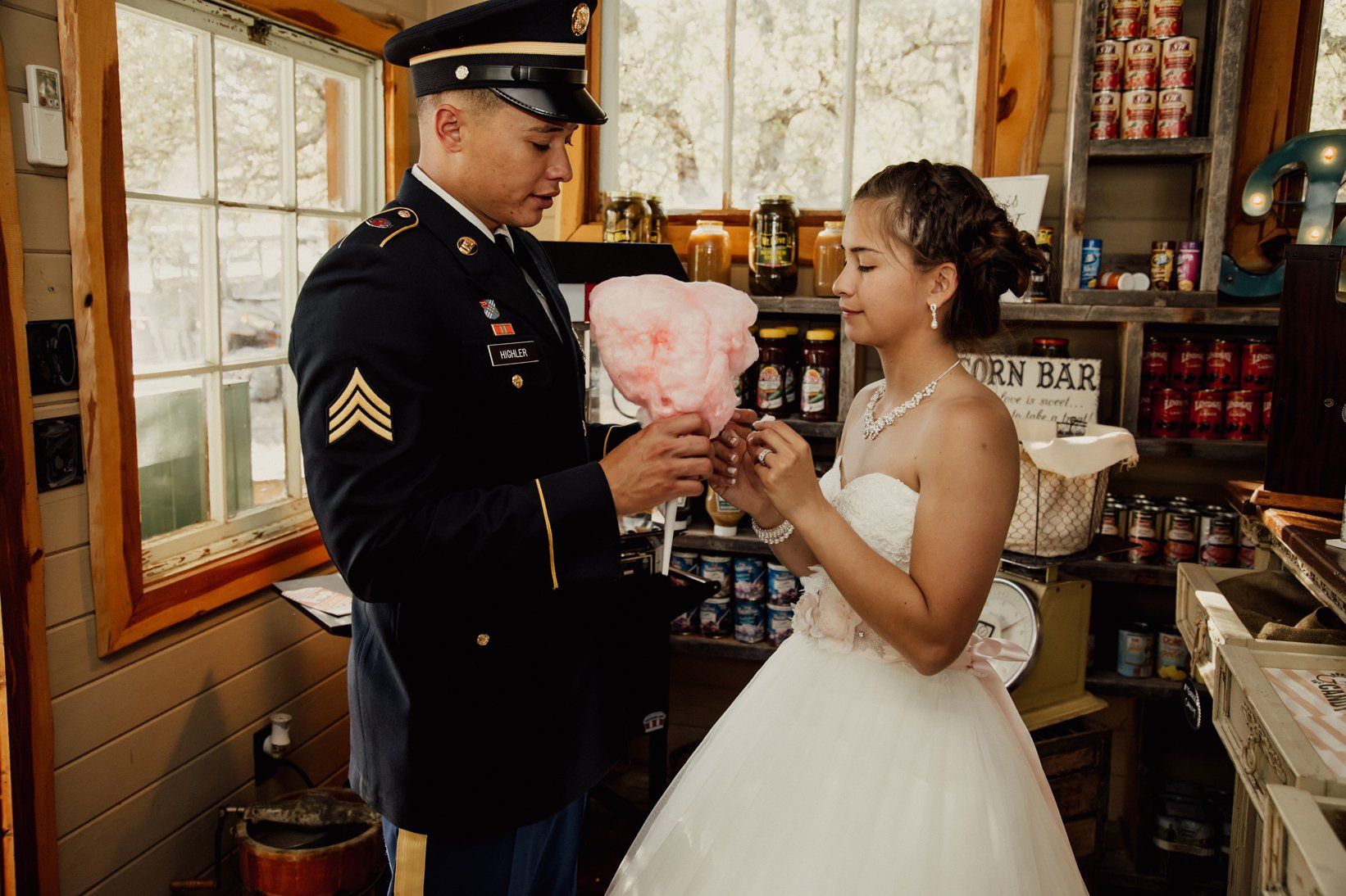 General Store - Cotton Candy - Bride and Groom - Award Winning Wedding Location
