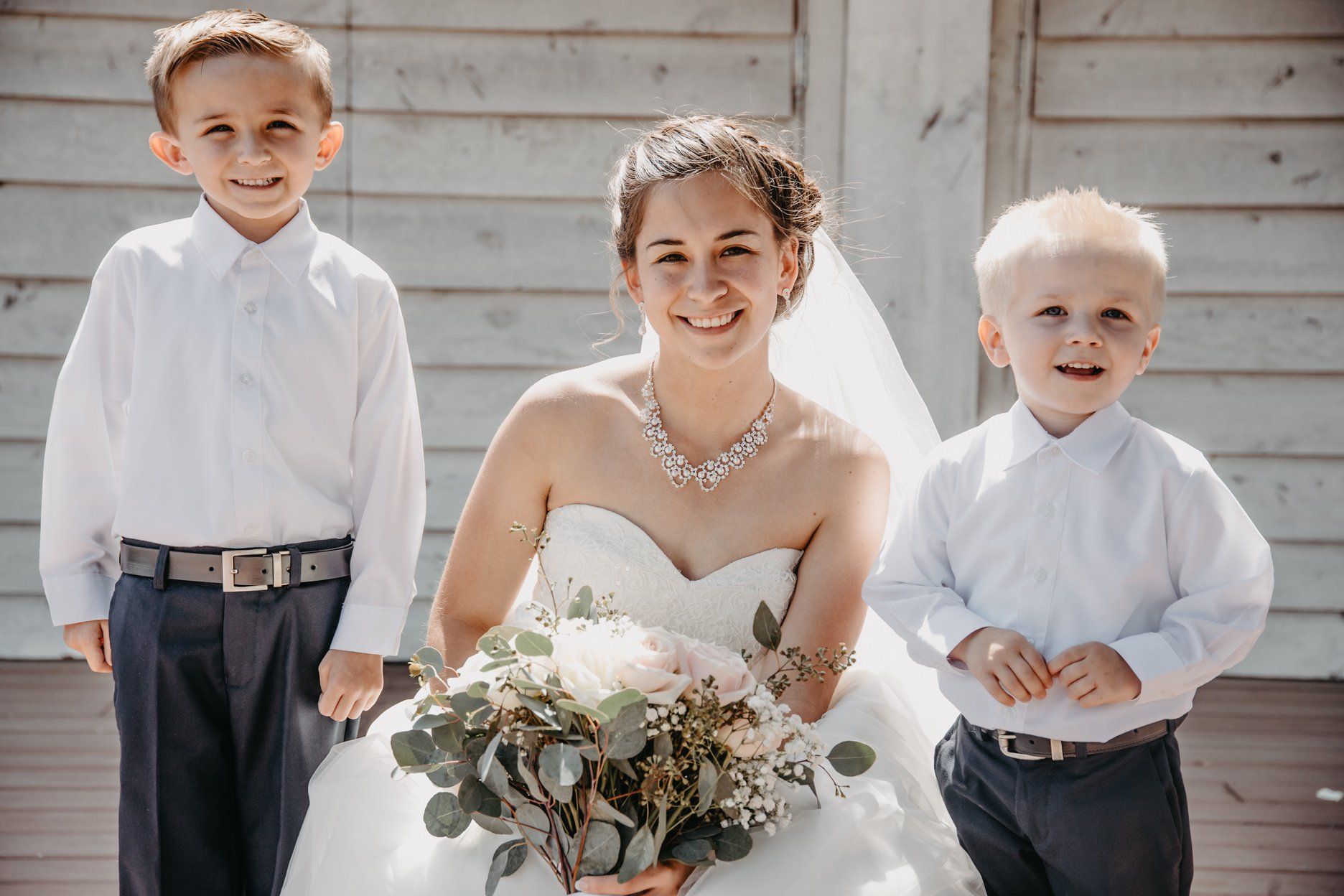 Bride with Kids - Wedding Venue Chapel