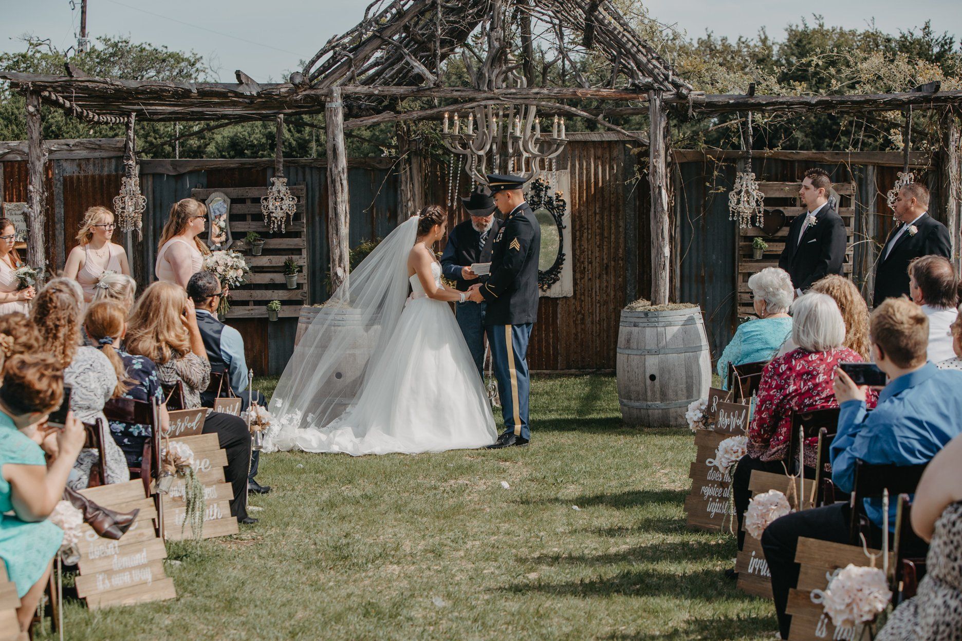 Rustic Outdoor Wedding Venue Austin - Quintin + Makayla Wedding