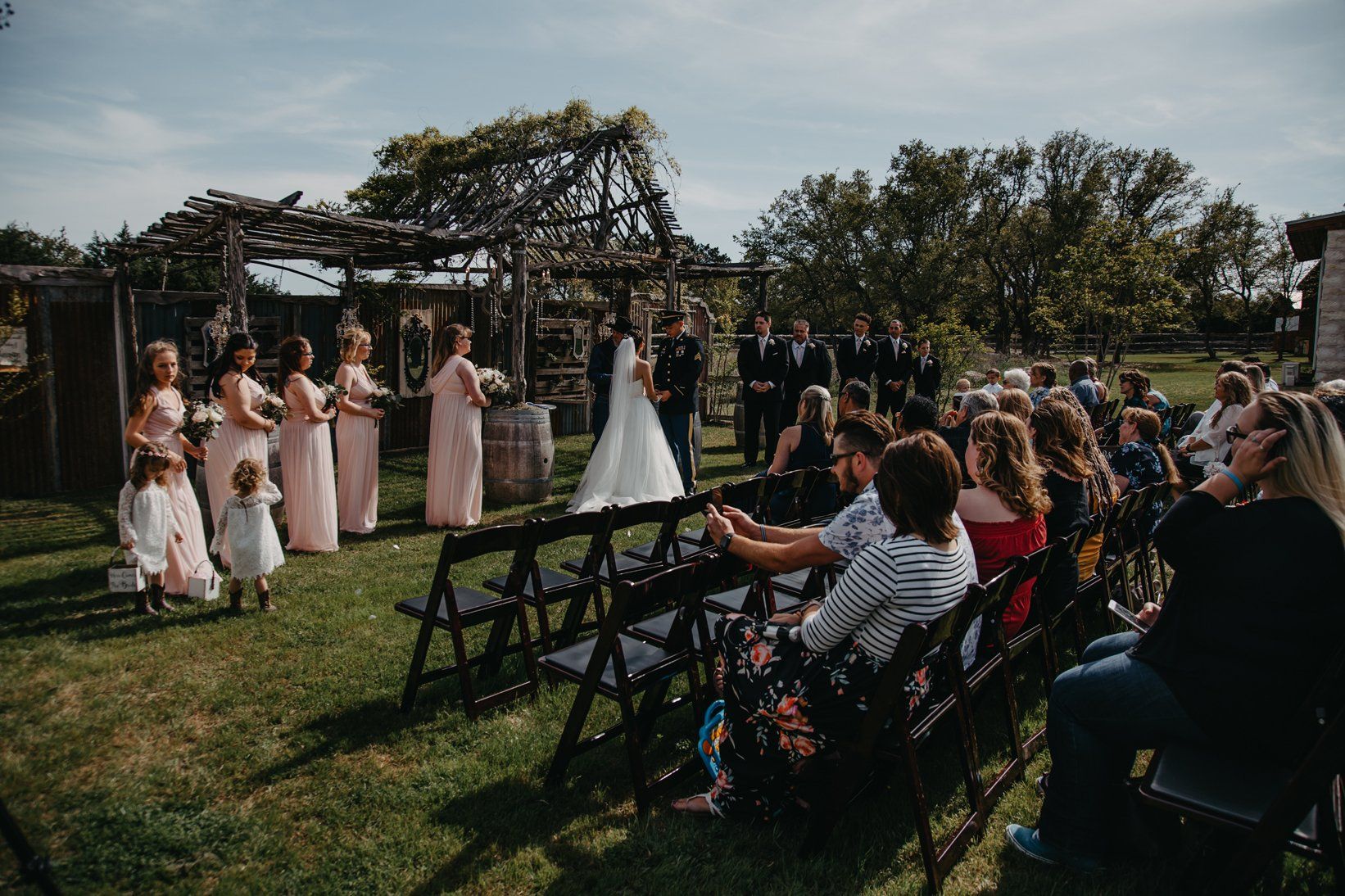 Country Chic Outdoor Wedding Venue Austin - Quintin + Makayla Wedding