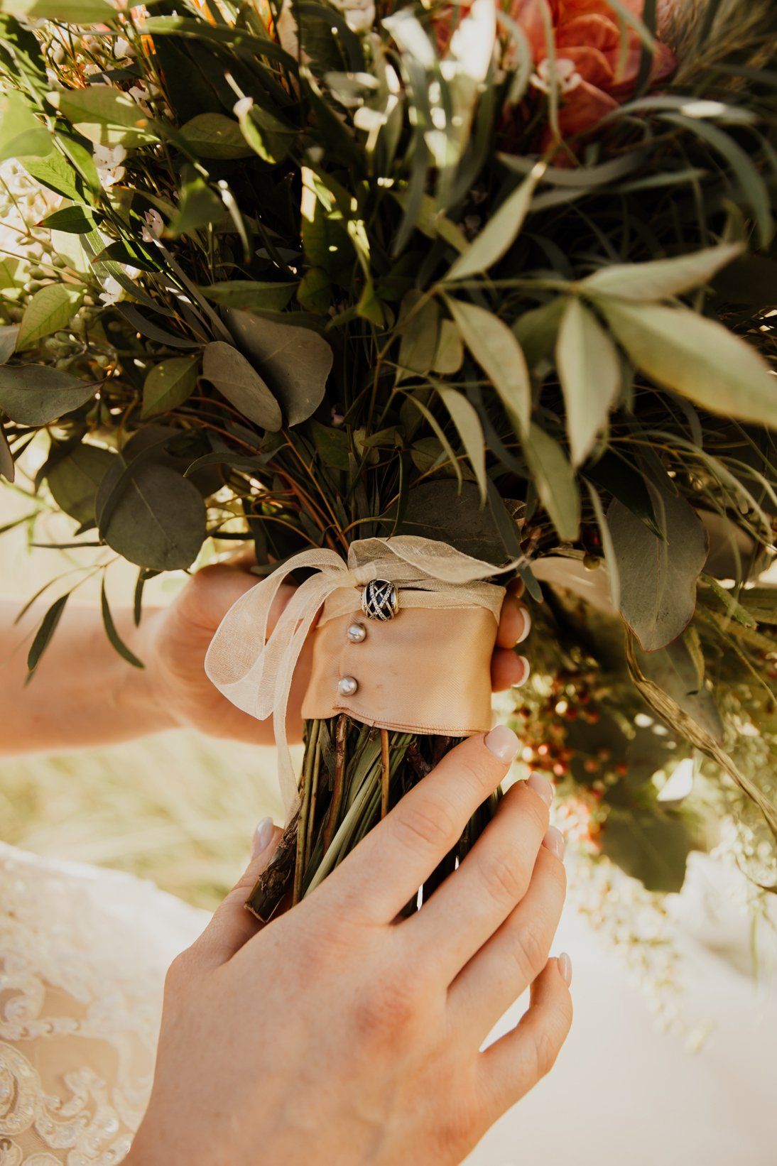 Wedding Flowers Bouquet - Wedding Ring - Love Forever - Chic Wedding - Country - Austin Texas