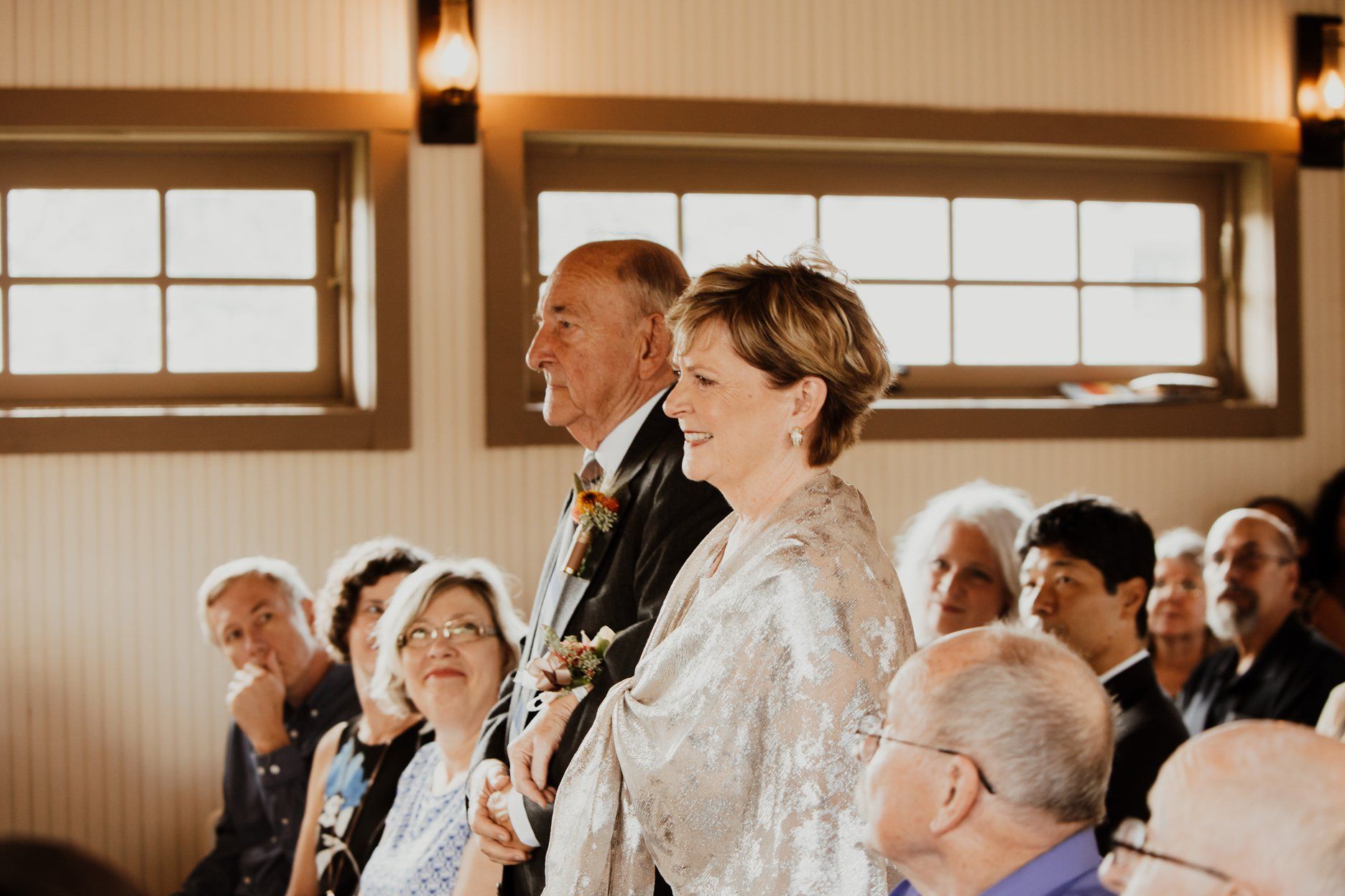 Mother of the Bride - Mother of the Groom - Wedding Aisle Walk - Country Wedding Chapel - Austin