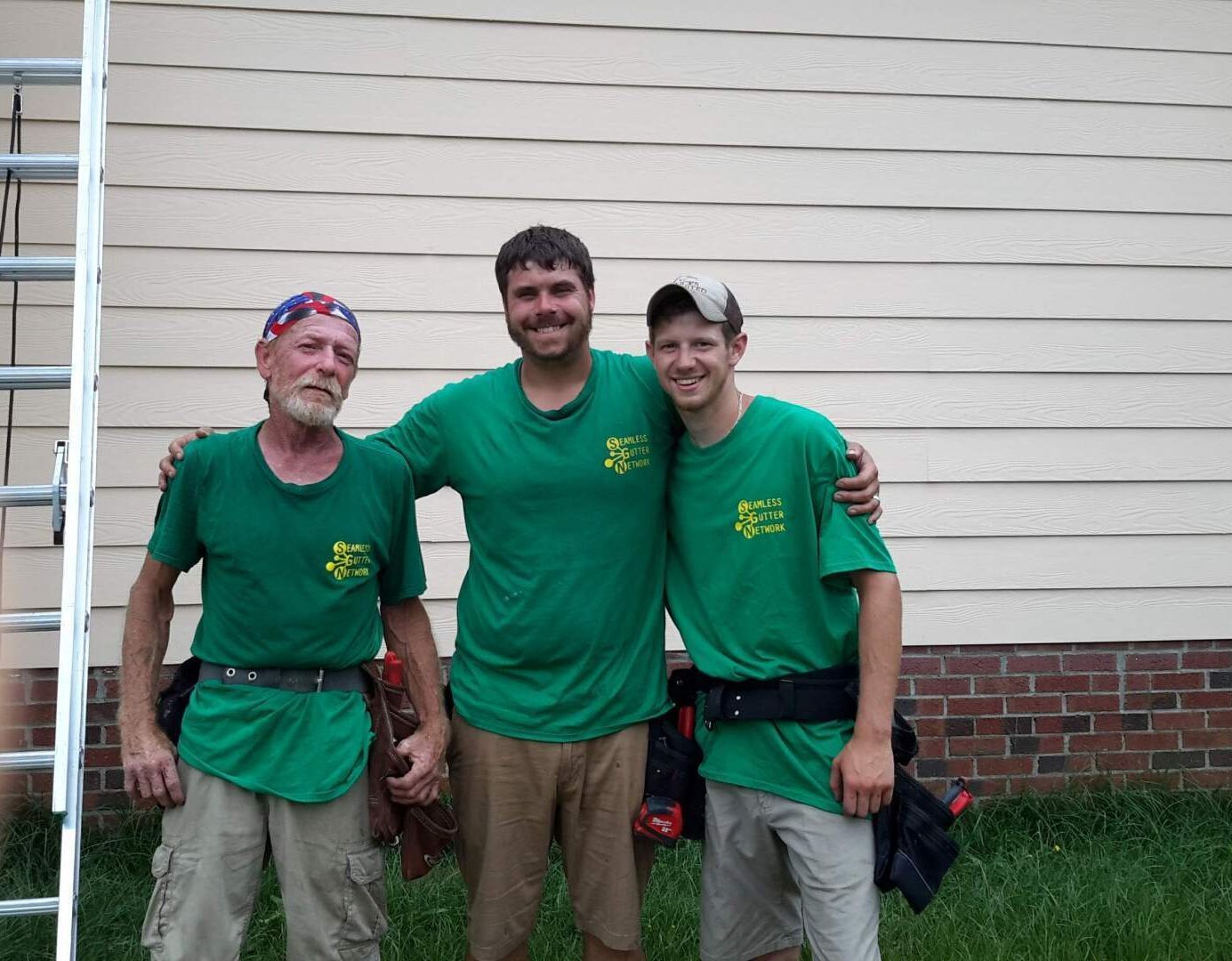 Newly installed gutter