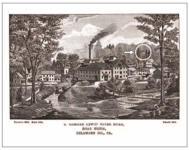 The Lewis Paper Mill (Ashmead 1884)