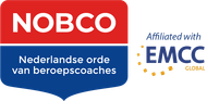 NOBCO logo: red and blue shield with 