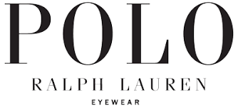 The logo for polo ralph lauren eyewear is black and white.