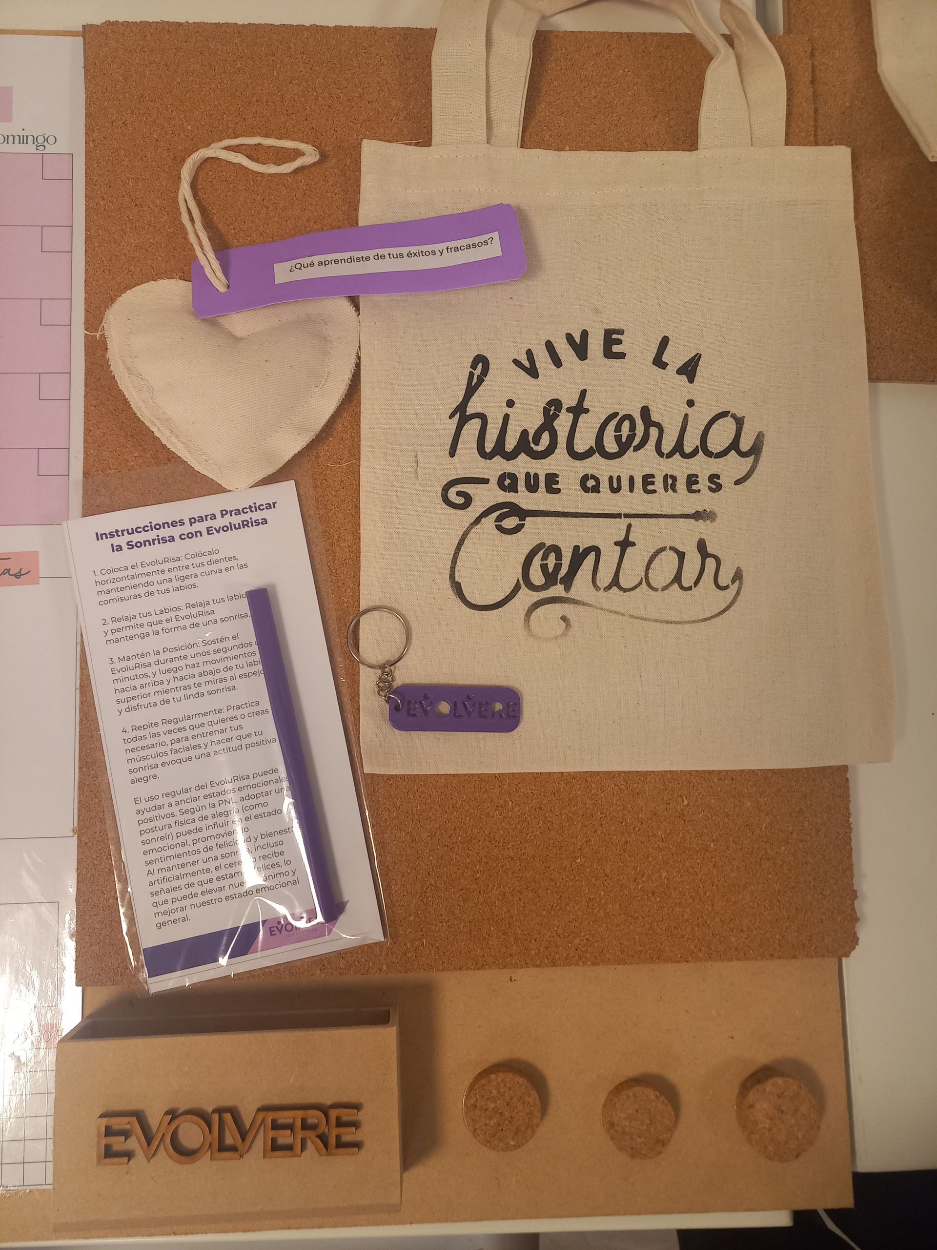 Una bolsa que dice Vive la Historia.