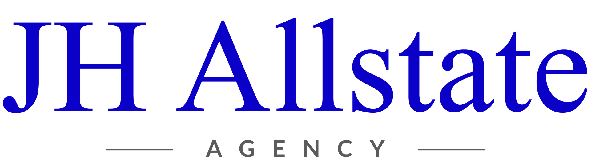 Jhovanny Hernandez Agency text in dark blue with "AGENCY" below in smaller letters, with a gray line in-between.