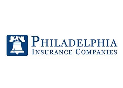 The logo for philadelphia insurance companies has a bell on it.