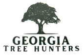 Logo: Dark green tree silhouette above "Georgia Tree Hunters" text.