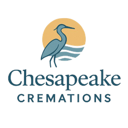 The logo for potomac valley cremation center is black and white.