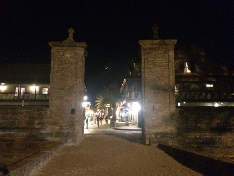 Executive Sprinter limo returning from a St Augustine day trip to Orlando at sunset.