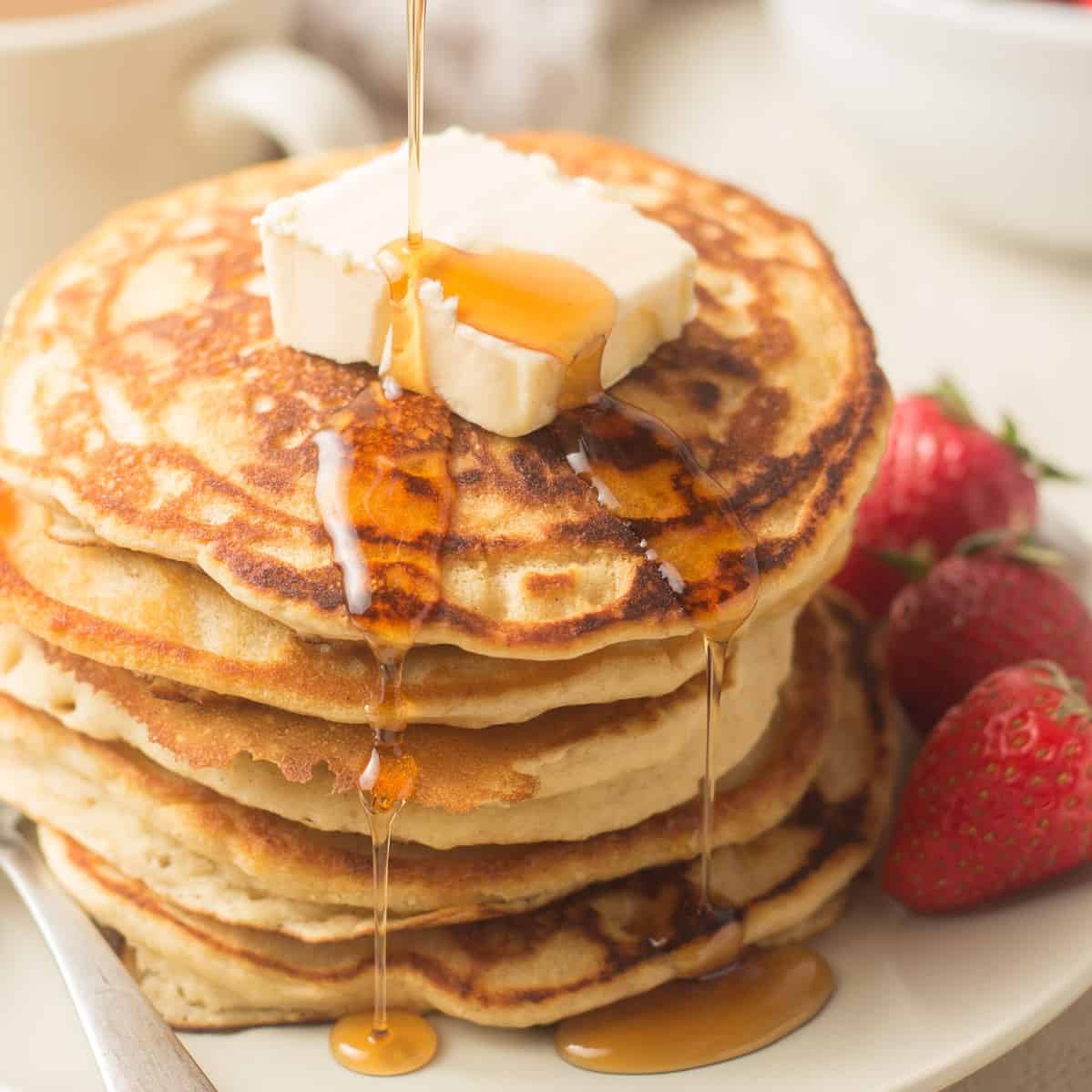 Pancakes with Butter and Syrup