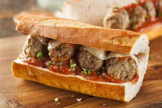 Meatball and Provolone Sub