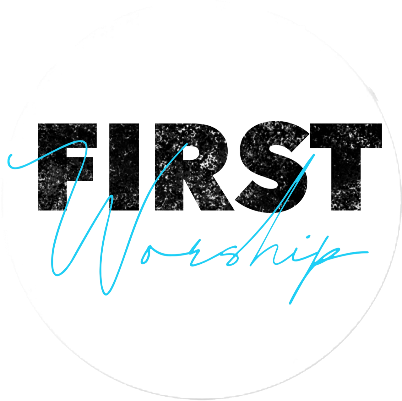 A logo for first worship