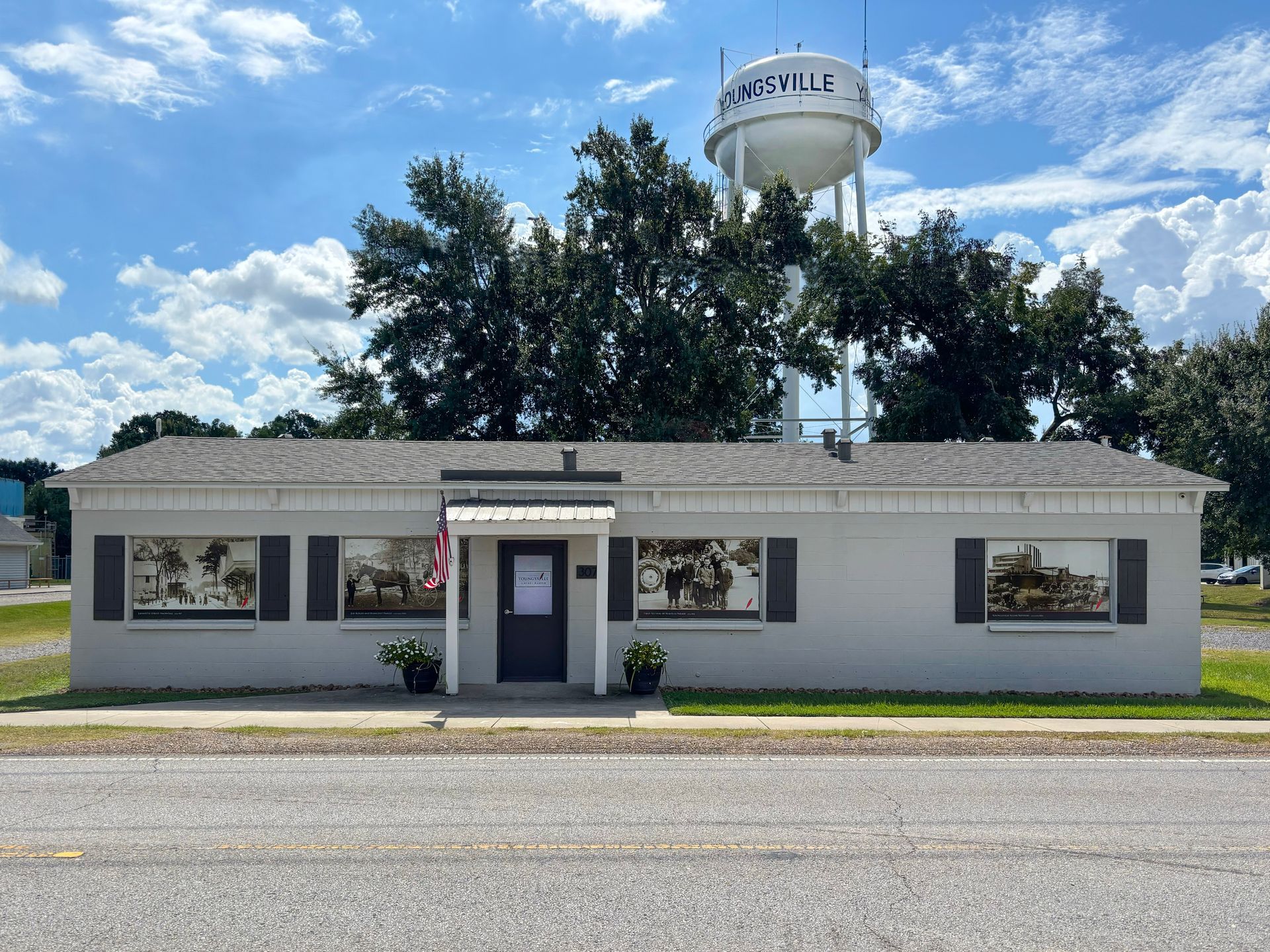 Youngsville History Museum building, formally the Historic Youngsville sugar mill office building from the early 1900s