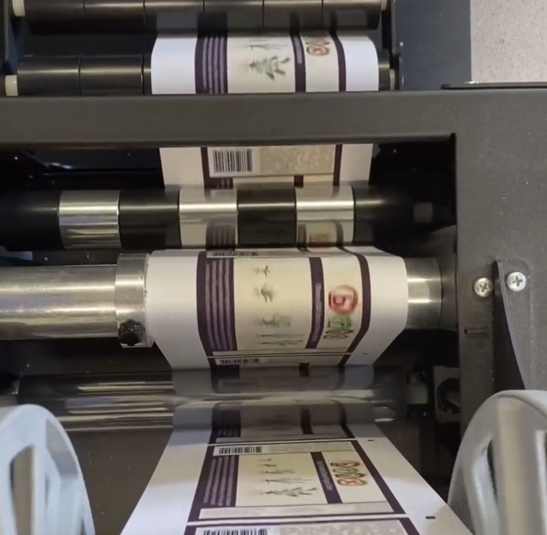 Label and Stickers being made at shop