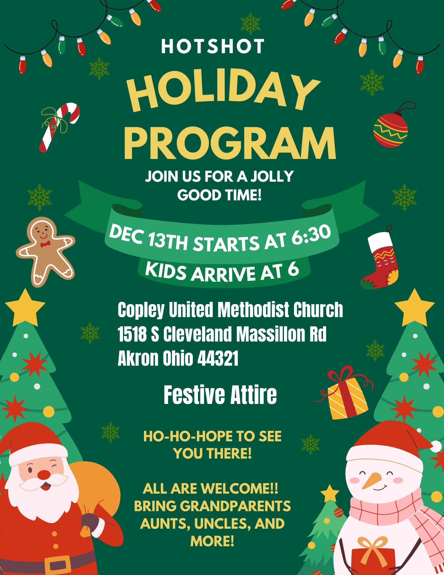 Hot Shot Holiday Program