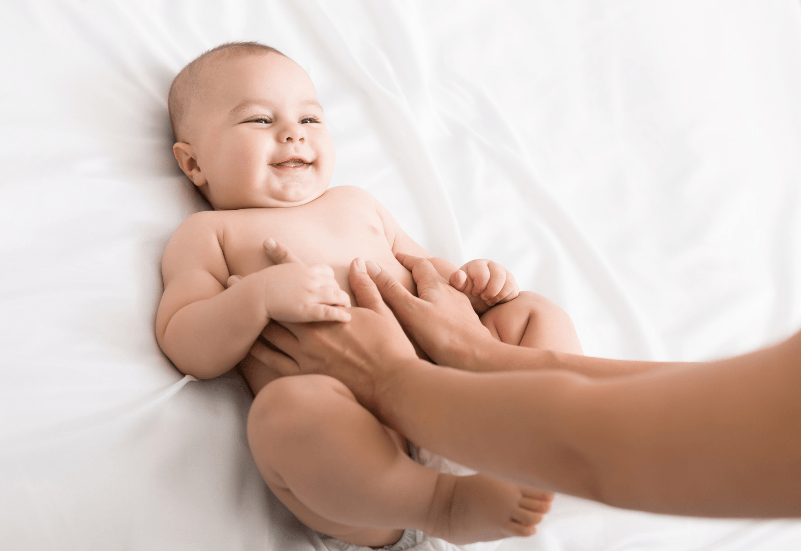 Laughing Newborn Baby