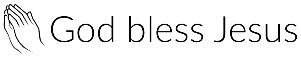 God Bless Jesus Logo