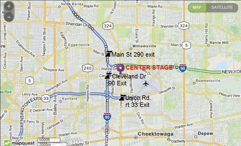 Map of Center Stage Dance Studio location