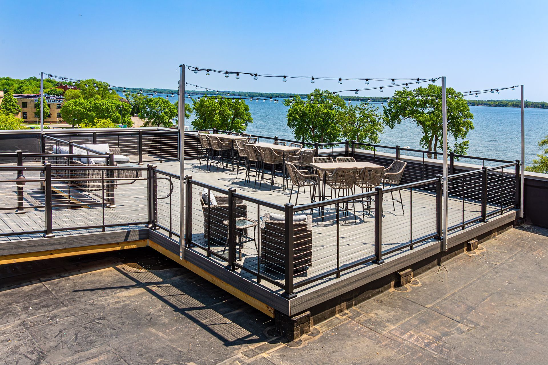 Rooftop deck overlooking Downtown Madison