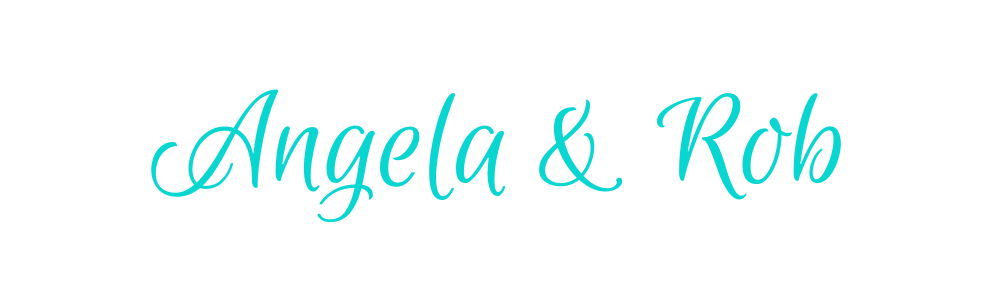 Turquoise script: