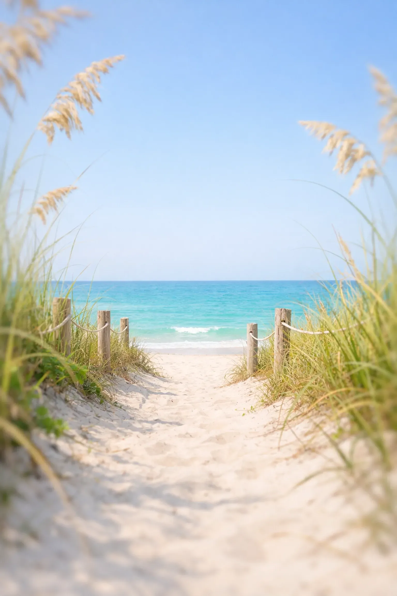 Secluded white sand beach path in Naples, ideal for a private Florida destination wedding ceremony