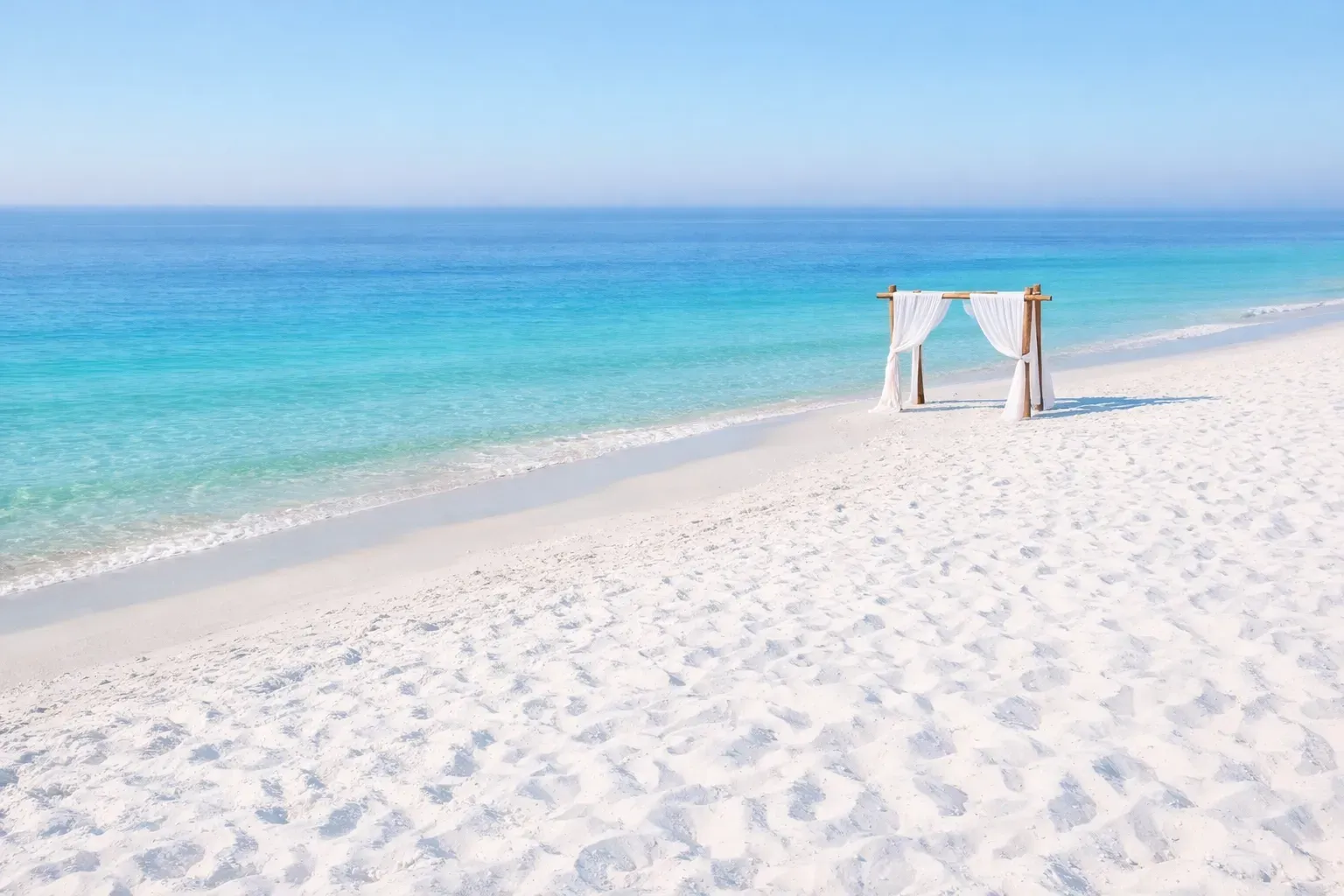 Wedding Arch in a Beach
