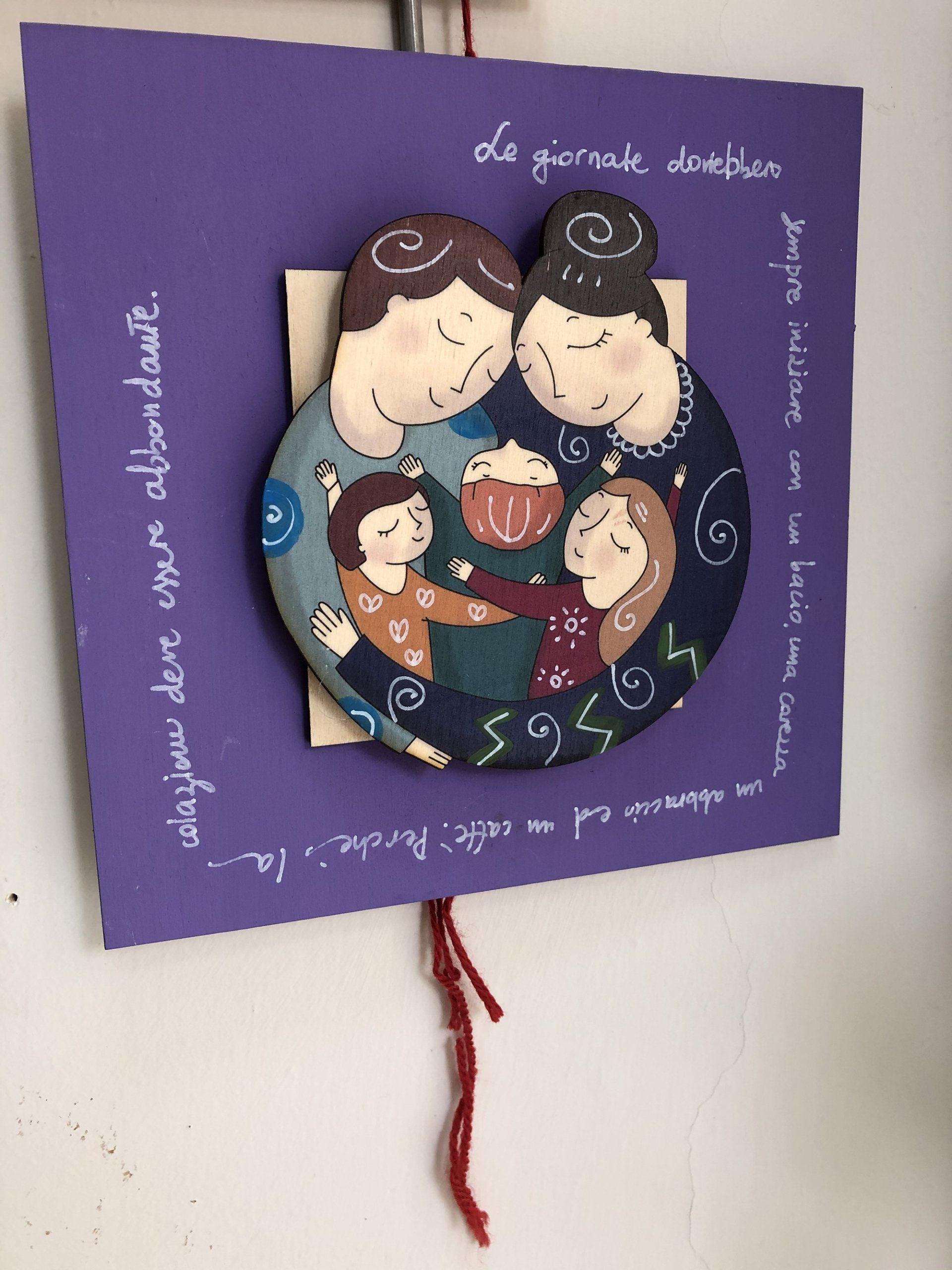 quadretto da appendere famiglia