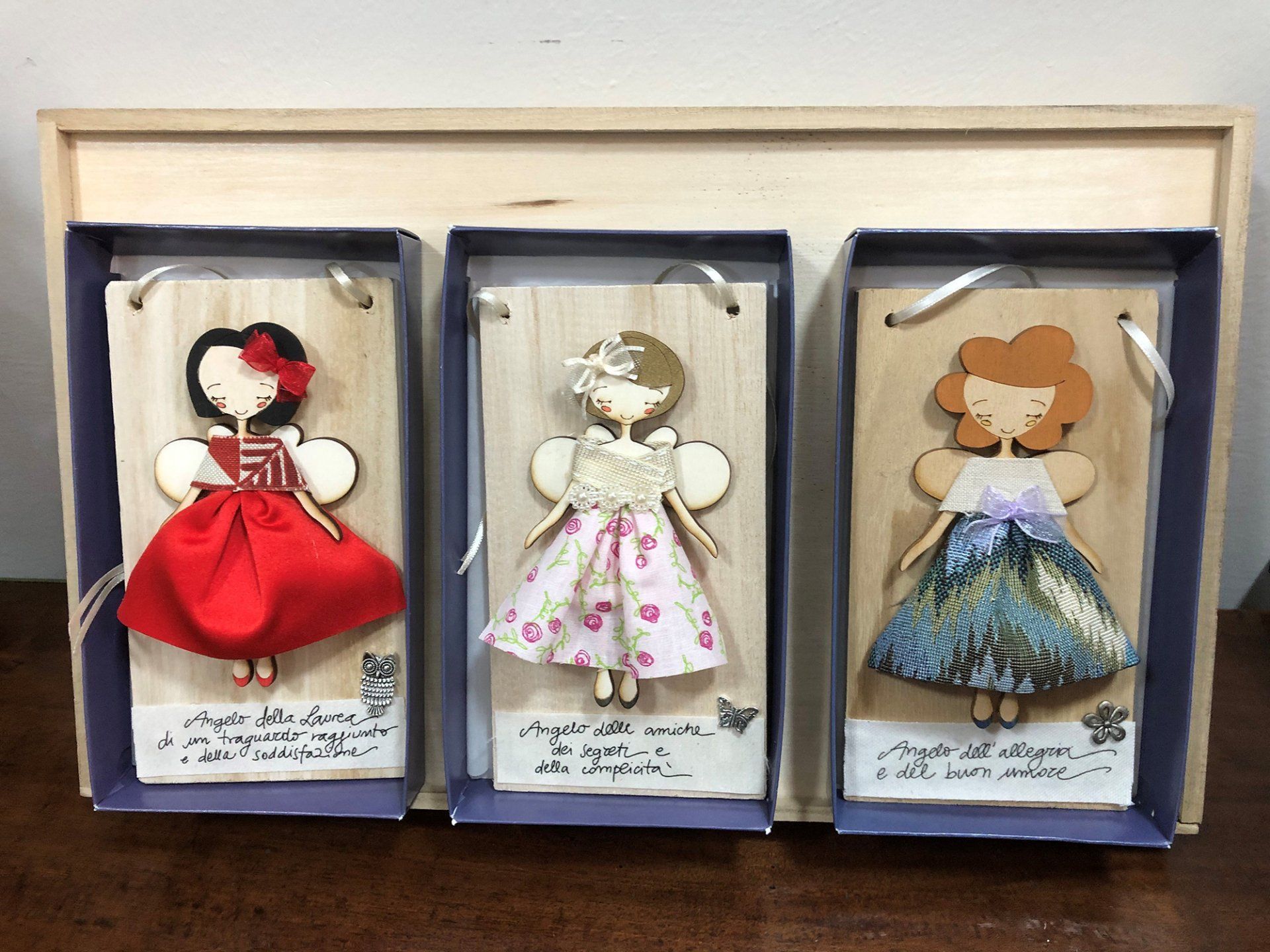 bamboline da appendere con frasi sulla famiglia