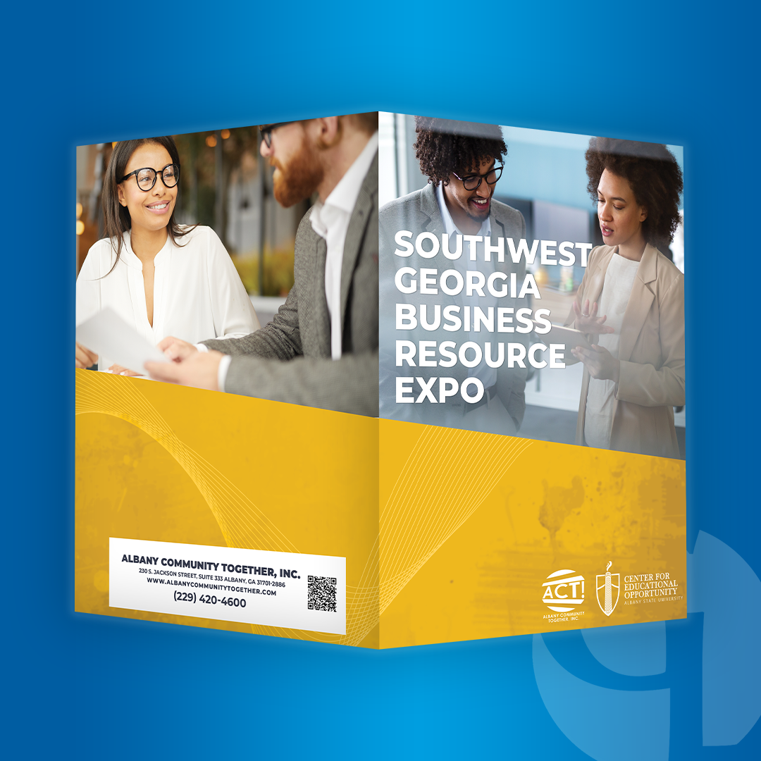 a folder for the southwest georgia business resource expo