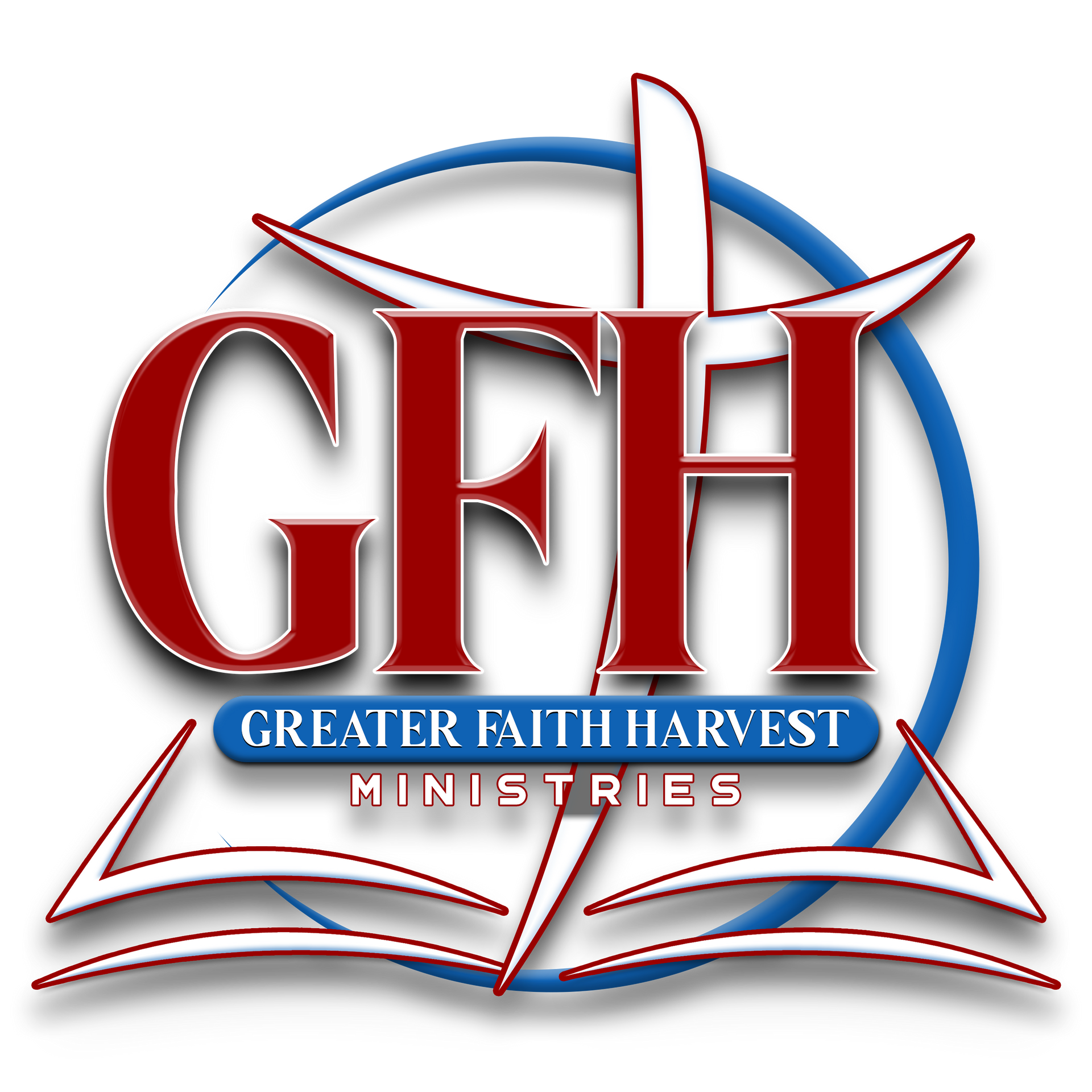 a logo for the greater faith harvest ministries