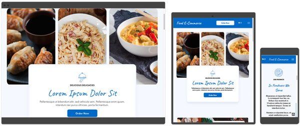 duda restaurant theme website template