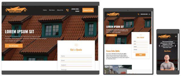 duda roofer or roofing business website template