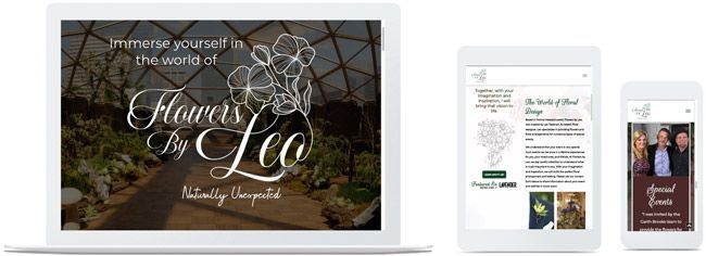 local florist duda web design example