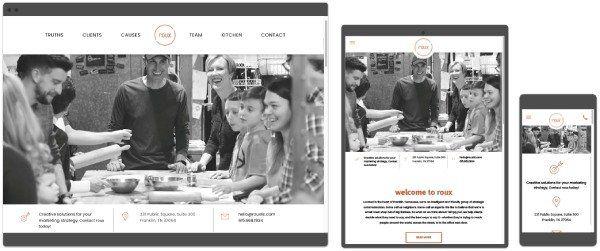 marketing agency duda website portfolio example by ayni media